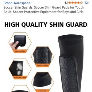 Black Soccer Shin Guards for Kids